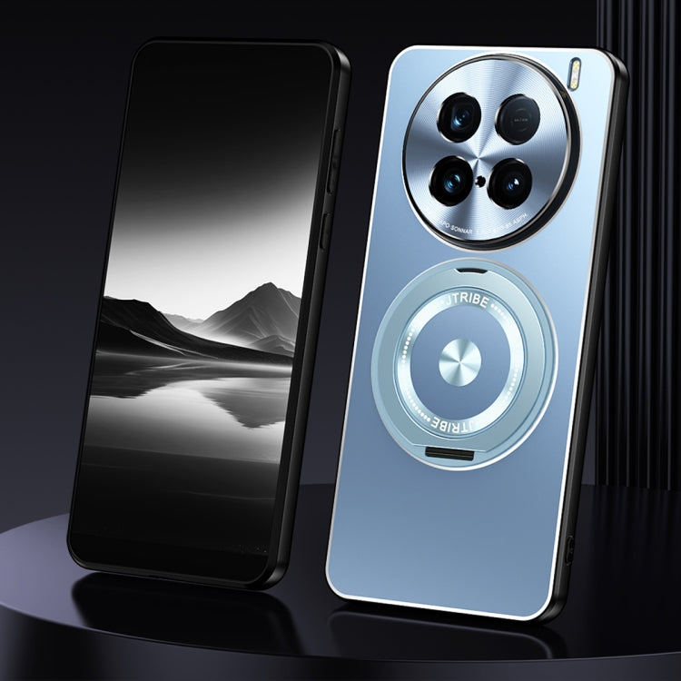 Rotating Holder Frosted Metal Phone Case, For vivo X200, For vivo X200 Pro, For vivo S19 Pro, For vivo S19, For vivo X100s Pro, For vivo X100s, For vivo X100 Ultra, For vivo X100 Pro