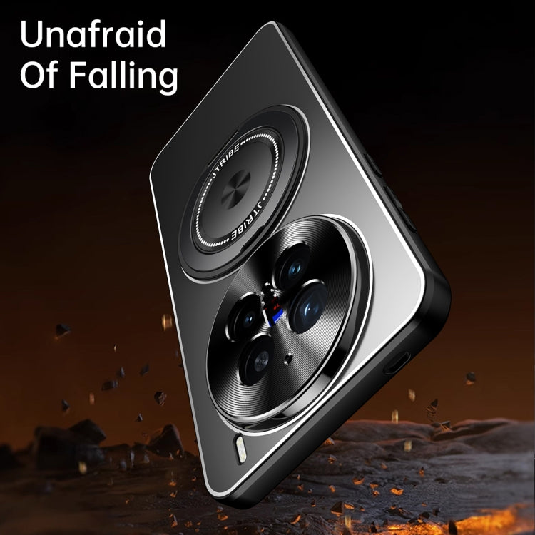 Rotating Holder Frosted Metal Phone Case, For vivo X200, For vivo X200 Pro, For vivo S19 Pro, For vivo S19, For vivo X100s Pro, For vivo X100s, For vivo X100 Ultra, For vivo X100 Pro