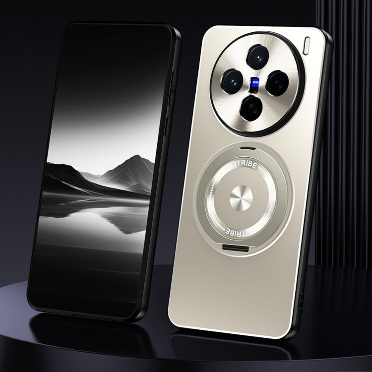 Rotating Holder Frosted Metal Phone Case, For vivo X200, For vivo X200 Pro, For vivo S19 Pro, For vivo S19, For vivo X100s Pro, For vivo X100s, For vivo X100 Ultra, For vivo X100 Pro
