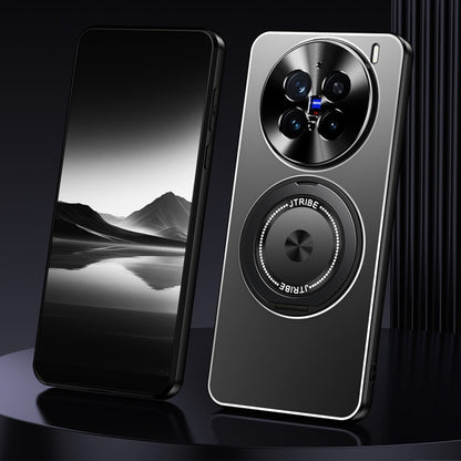 Rotating Holder Frosted Metal Phone Case, For vivo X200, For vivo X200 Pro, For vivo S19 Pro, For vivo S19, For vivo X100s Pro, For vivo X100s, For vivo X100 Ultra, For vivo X100 Pro
