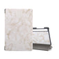 Marble Texture Pattern Horizontal Flip Leather Case, with Three-folding Holder & Sleep / Wake-up