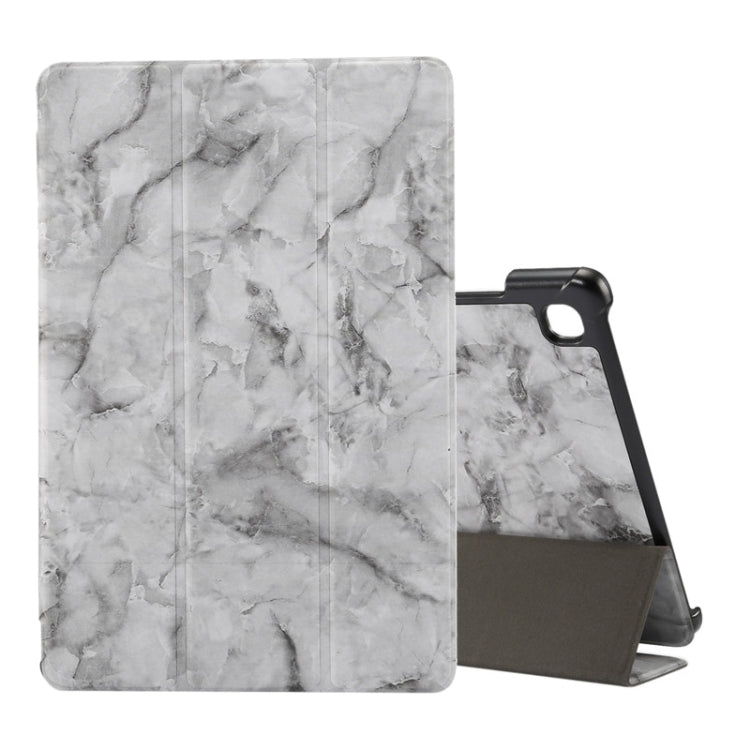 Marble Texture Pattern Horizontal Flip Leather Case, with Three-folding Holder & Sleep / Wake-up