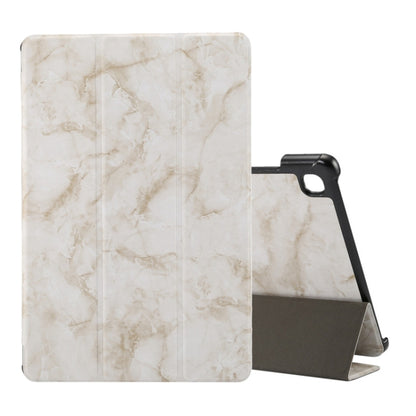 Marble Texture Pattern Horizontal Flip Leather Case, with Three-folding Holder & Sleep / Wake-up