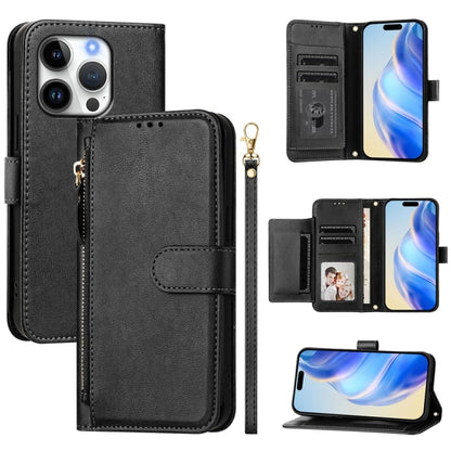 Multi-Card Slots Zipper Wallet Leather Phone Case