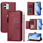 Multi-Card Slots Zipper Wallet Leather Phone Case