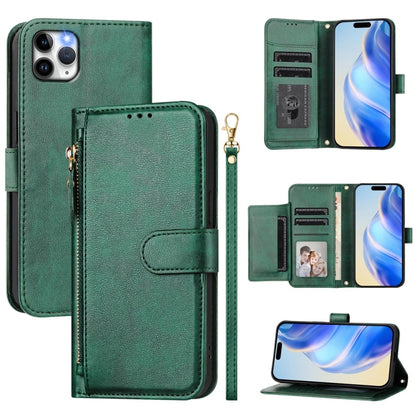 Multi-Card Slots Zipper Wallet Leather Phone Case, For iPhone 11 Pro Max, For iPhone 11, For iPhone 11 Pro, For iPhone X / XS