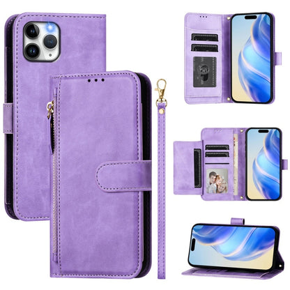 Multi-Card Slots Zipper Wallet Leather Phone Case, For iPhone 11 Pro Max, For iPhone 11, For iPhone 11 Pro, For iPhone X / XS