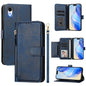 Multi-Card Slots Zipper Wallet Leather Phone Case