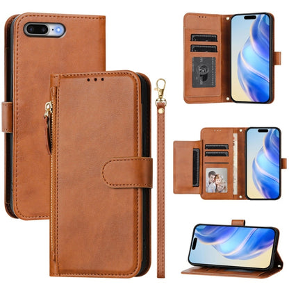 Multi-Card Slots Zipper Wallet Leather Phone Case