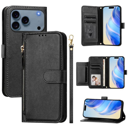 Multi-Card Slots Zipper Wallet Leather Phone Case
