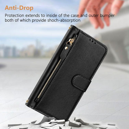 Multi-Card Slots Zipper Wallet Leather Phone Case, For iPhone 18 Pro / 17 Pro, For iPhone 18 Pro Max / 17 Pro Max, For iPhone 17e / 16e, For iPhone 17