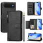 Multi-Card Slots Zipper Wallet Leather Phone Case