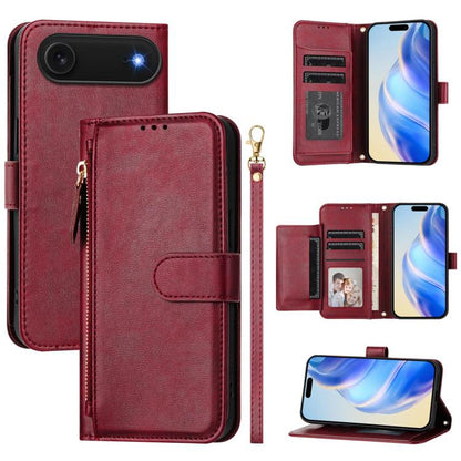 Multi-Card Slots Zipper Wallet Leather Phone Case