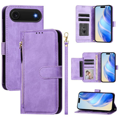 Multi-Card Slots Zipper Wallet Leather Phone Case