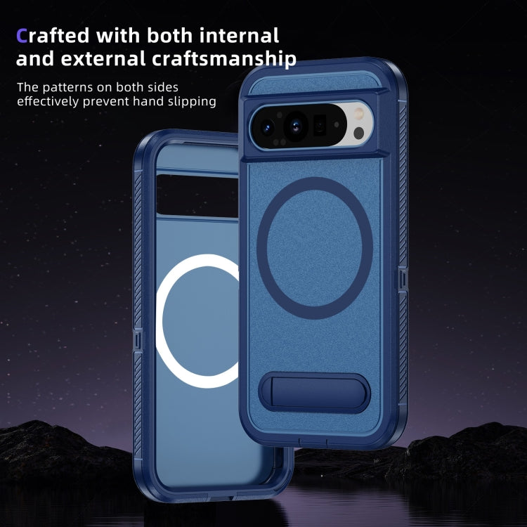 Guard MagSafe Holder Matte PC Hybrid TPU Phone Case, For Google Pixel 9 Pro, For Google Pixel 8a, For Google Pixel 8 Pro