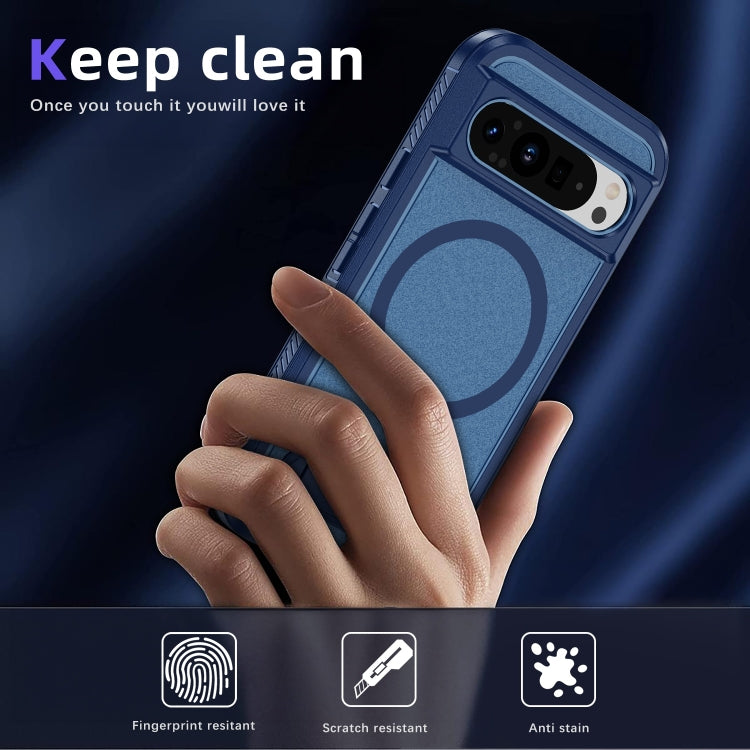 Guard MagSafe Holder Matte PC Hybrid TPU Phone Case, For Google Pixel 9 Pro, For Google Pixel 8a, For Google Pixel 8 Pro
