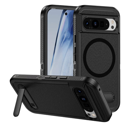 Guard MagSafe Holder Matte PC Hybrid TPU Phone Case, For Google Pixel 9 Pro, For Google Pixel 8a, For Google Pixel 8 Pro