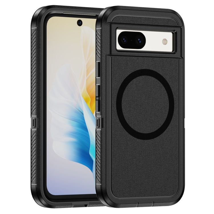 Guard MagSafe Holder Matte PC Hybrid TPU Phone Case, For Google Pixel 9 Pro, For Google Pixel 8a, For Google Pixel 8 Pro