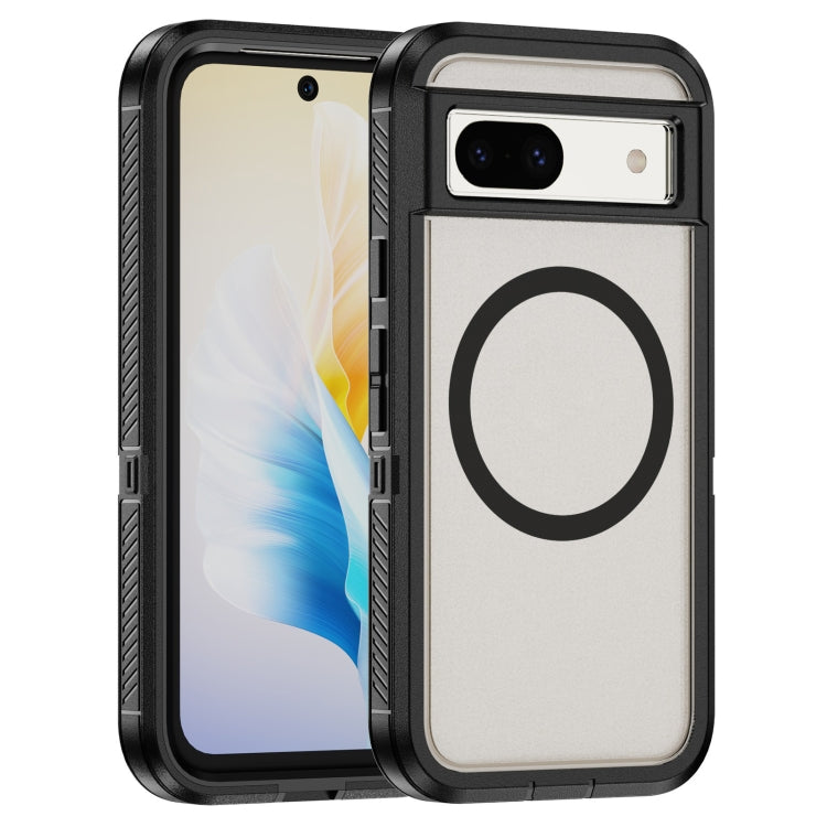 Guard MagSafe Holder Matte PC Hybrid TPU Phone Case, For Google Pixel 9 Pro, For Google Pixel 8a, For Google Pixel 8 Pro