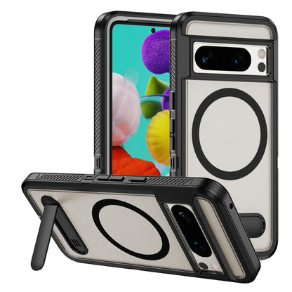 Guard MagSafe Holder Matte PC Hybrid TPU Phone Case, For Google Pixel 9 Pro, For Google Pixel 8a, For Google Pixel 8 Pro