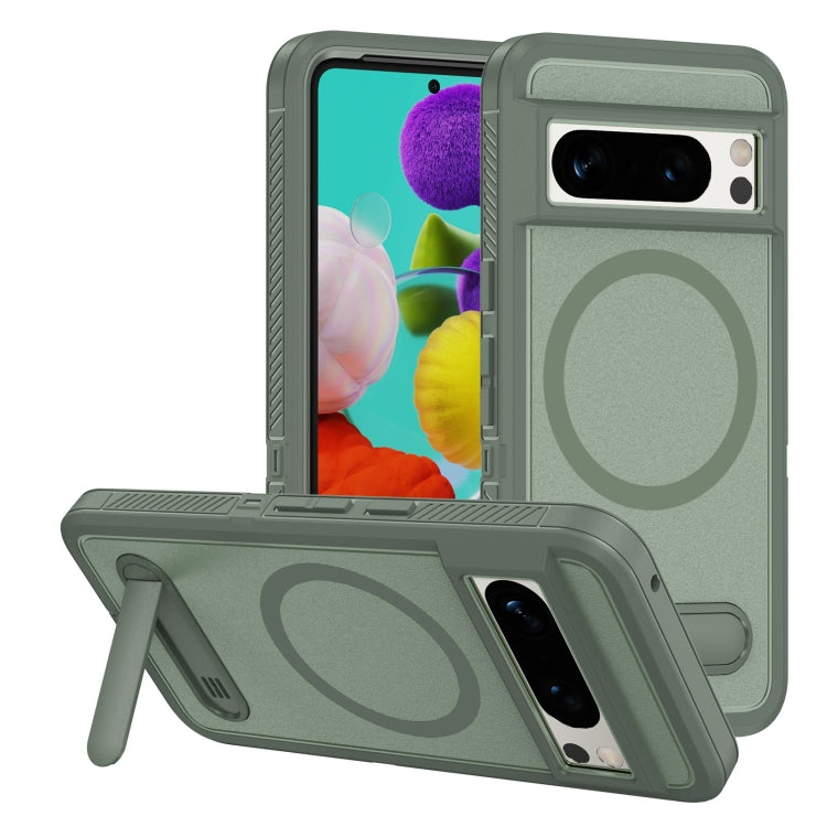 Guard MagSafe Holder Matte PC Hybrid TPU Phone Case, For Google Pixel 9 Pro, For Google Pixel 8a, For Google Pixel 8 Pro