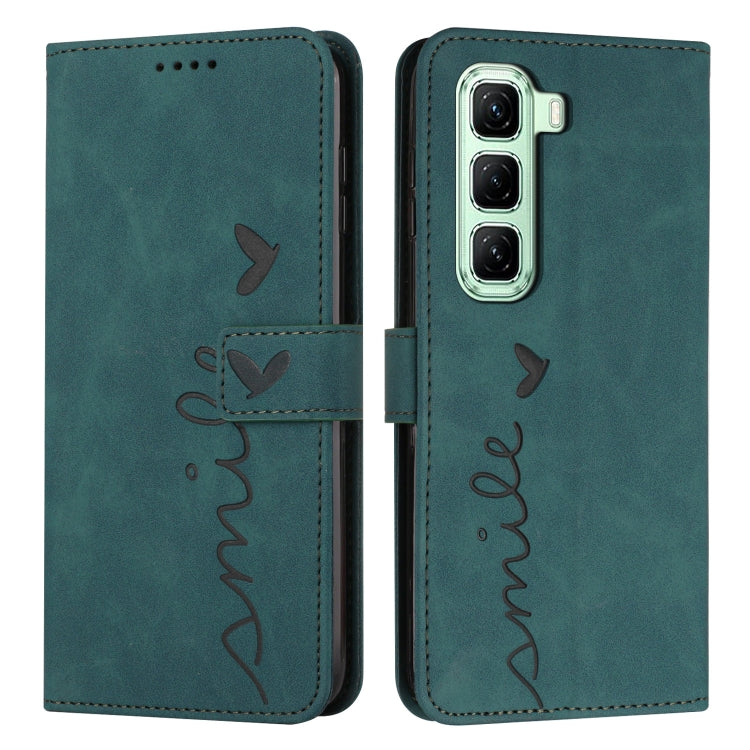 Skin Feel Heart Embossed Leather Phone Case