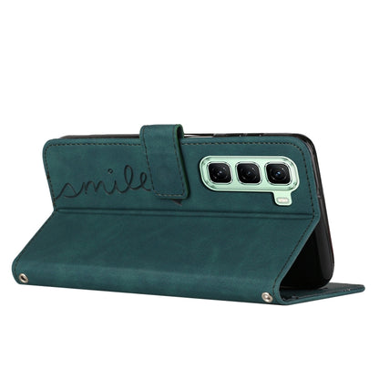 Skin Feel Heart Embossed Leather Phone Case