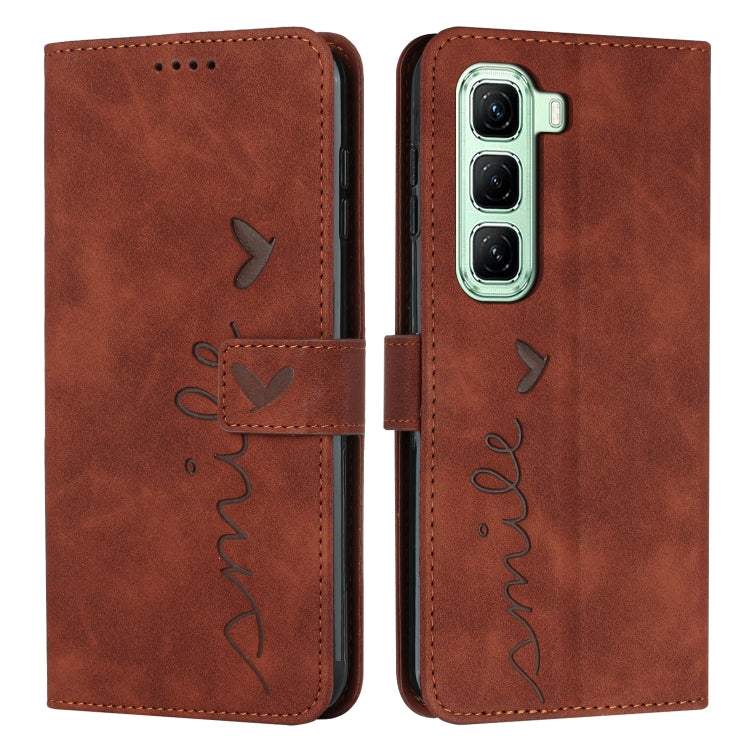 Skin Feel Heart Embossed Leather Phone Case