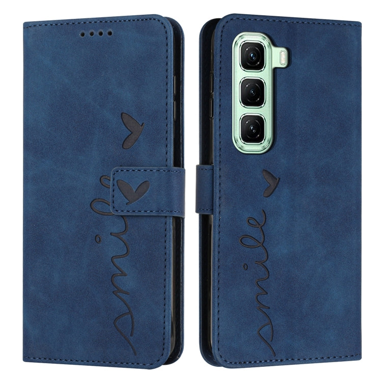 Skin Feel Heart Embossed Leather Phone Case