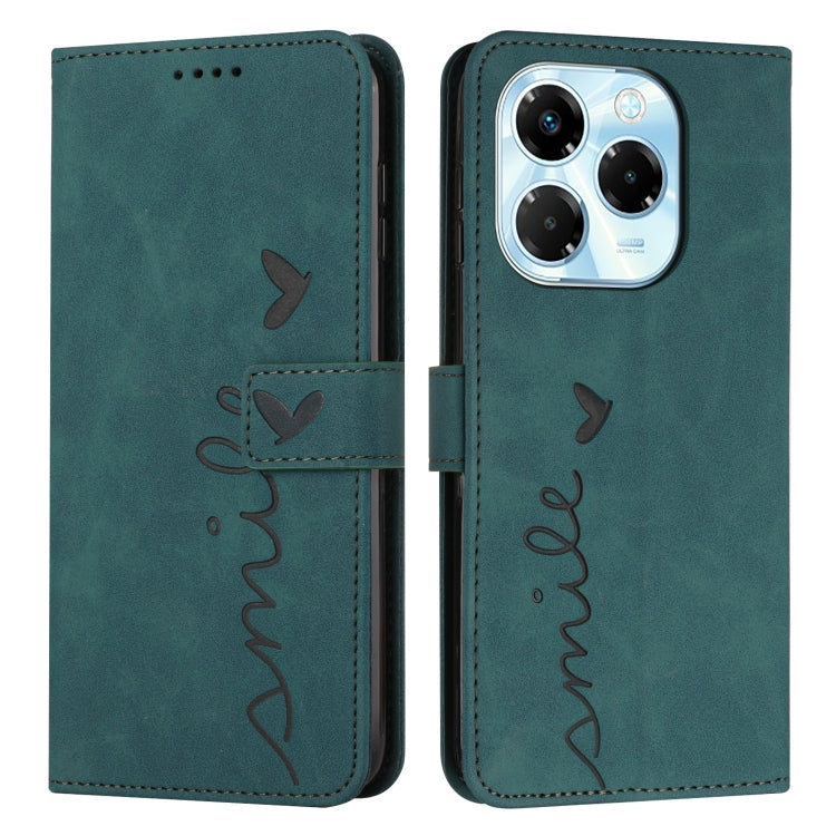 Skin Feel Heart Embossed Leather Phone Case