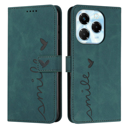 Skin Feel Heart Embossed Leather Phone Case