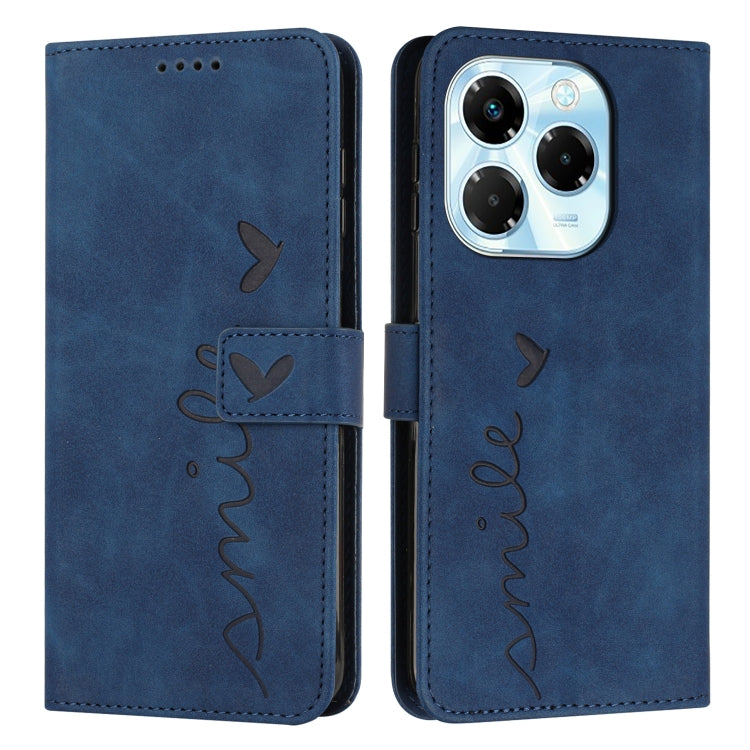 Skin Feel Heart Embossed Leather Phone Case