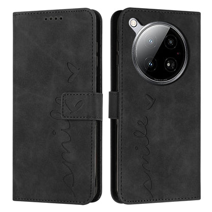 Skin Feel Heart Embossed Leather Phone Case
