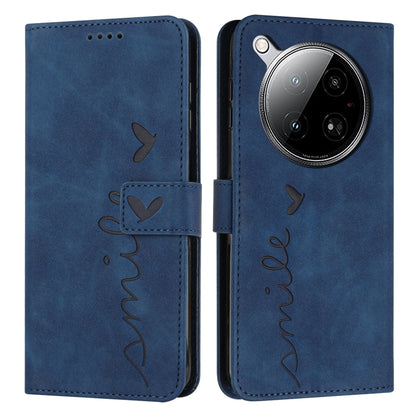 Skin Feel Heart Embossed Leather Phone Case