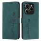 Skin Feel Heart Embossed Leather Phone Case, For Tecno Spark Go 1, For Tecno Spark 30C, For Tecno Spark 20 Pro 5G