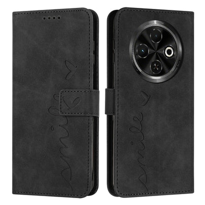 Skin Feel Heart Embossed Leather Phone Case