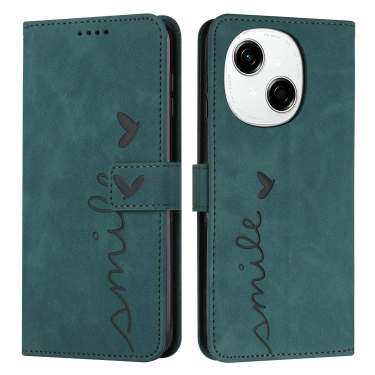 Skin Feel Heart Embossed Leather Phone Case