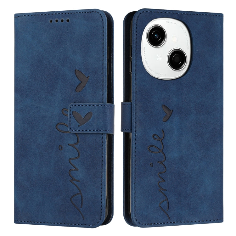 Skin Feel Heart Embossed Leather Phone Case