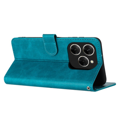 Solid Calf Texture Flip Leather Phone Case