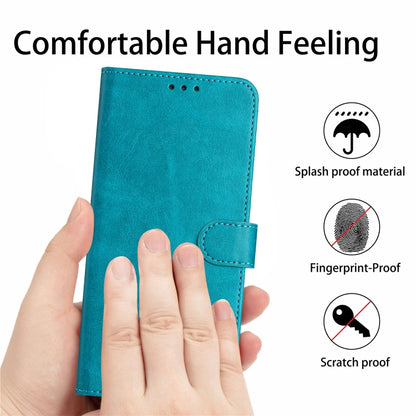 Solid Calf Texture Flip Leather Phone Case