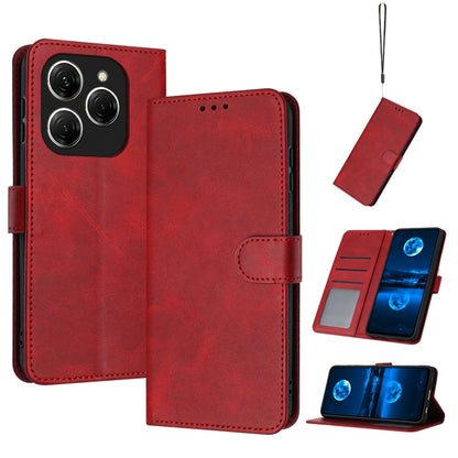 Solid Calf Texture Flip Leather Phone Case