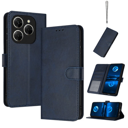 Solid Calf Texture Flip Leather Phone Case