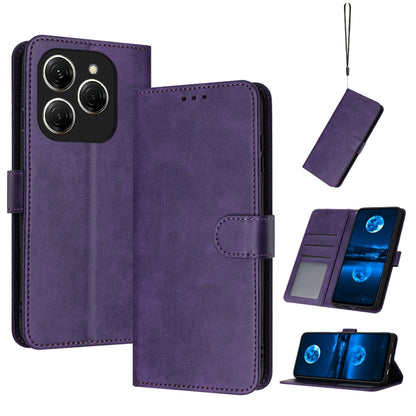 Solid Calf Texture Flip Leather Phone Case
