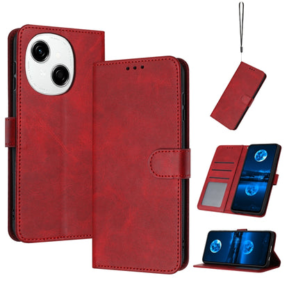 Solid Calf Texture Flip Leather Phone Case