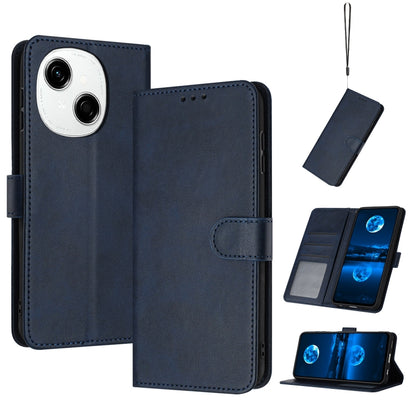Solid Calf Texture Flip Leather Phone Case