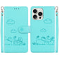 Cute Cats RFID Leather Phone Case, For iPhone Air, For iPhone 16 Pro Max, For iPhone 16 Pro, For iPhone 16 Plus