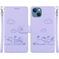 Cute Cats RFID Leather Phone Case, For iPhone 16, For iPhone 15 Pro Max, For iPhone 15 Pro, For iPhone 15 Plus