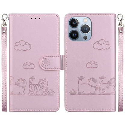 Cute Cats RFID Leather Phone Case, For iPhone 14 Pro Max, For iPhone 7 / 8 / SE 2022, For iPhone 13 Pro Max, For iPhone 13 Pro