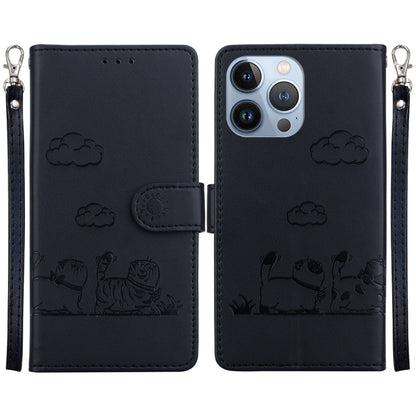 Cute Cats RFID Leather Phone Case, For iPhone 14 Pro Max, For iPhone 7 / 8 / SE 2022, For iPhone 13 Pro Max, For iPhone 13 Pro