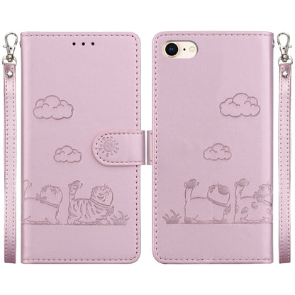 Cute Cats RFID Leather Phone Case, For iPhone 14 Pro Max, For iPhone 7 / 8 / SE 2022, For iPhone 13 Pro Max, For iPhone 13 Pro